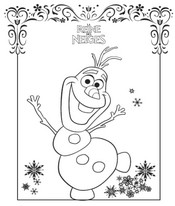 coloriage reine des neige olaf